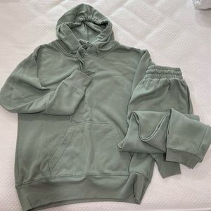 Olive green matching sweatsuit